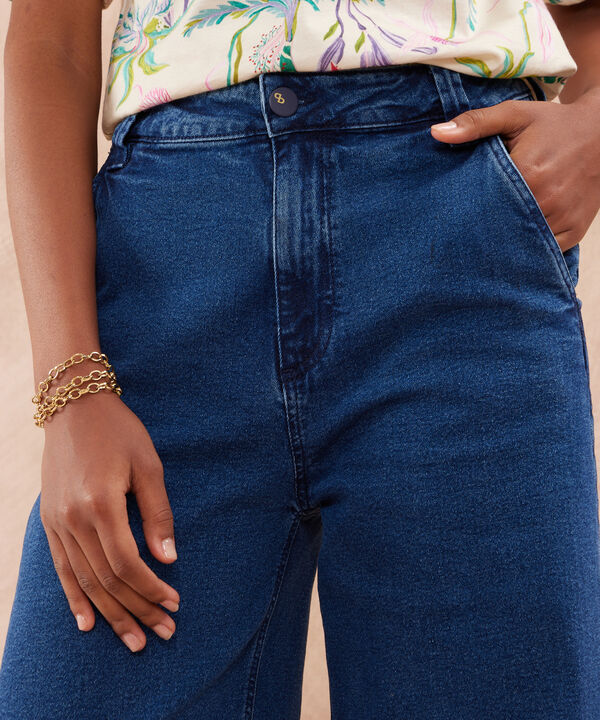 Jean Wide Leg Tono Oscuro. image number null
