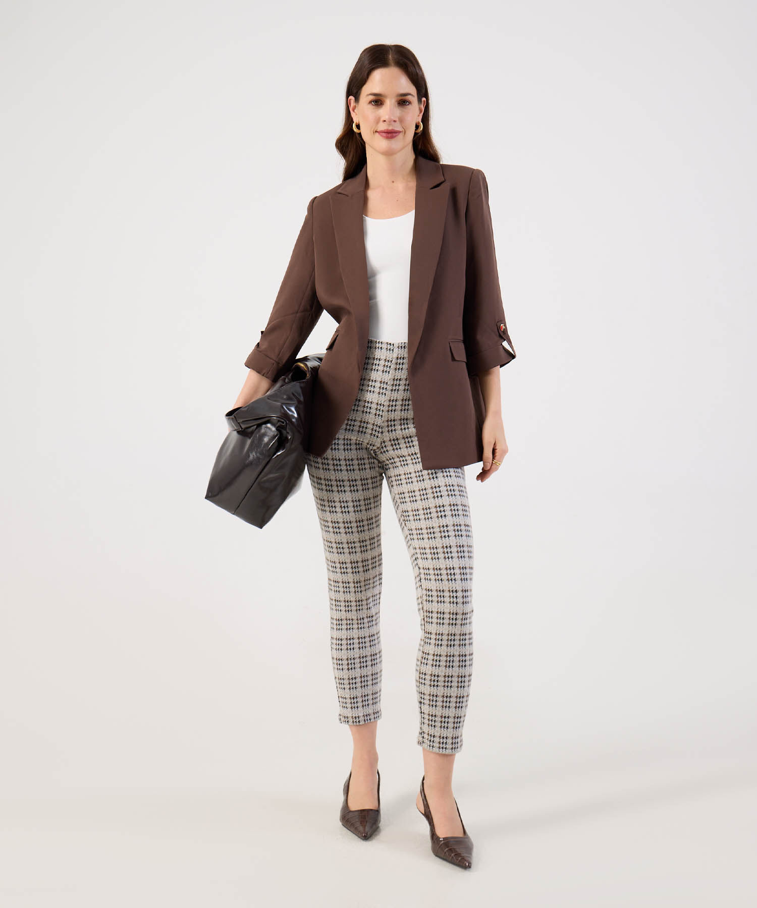 Amiseta De Cuello Amplio Y Manga 3/4 Para Mujer