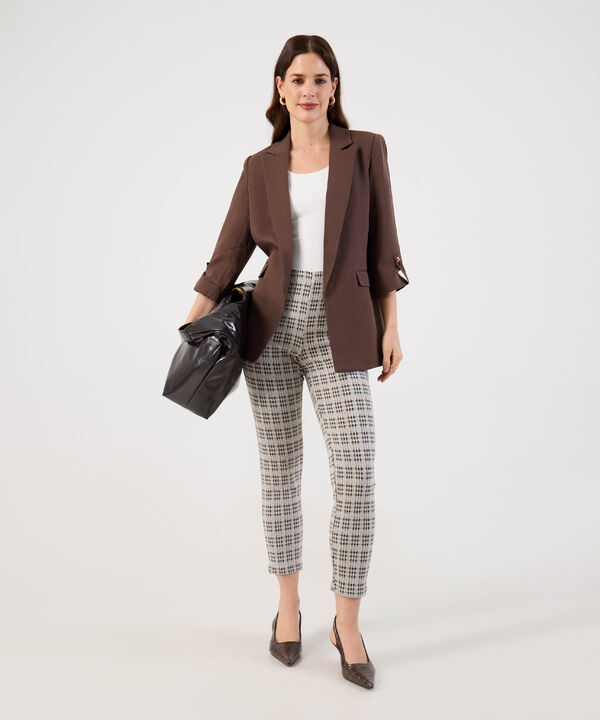 Amiseta De Cuello Amplio Y Manga 3/4 Para Mujer image number null