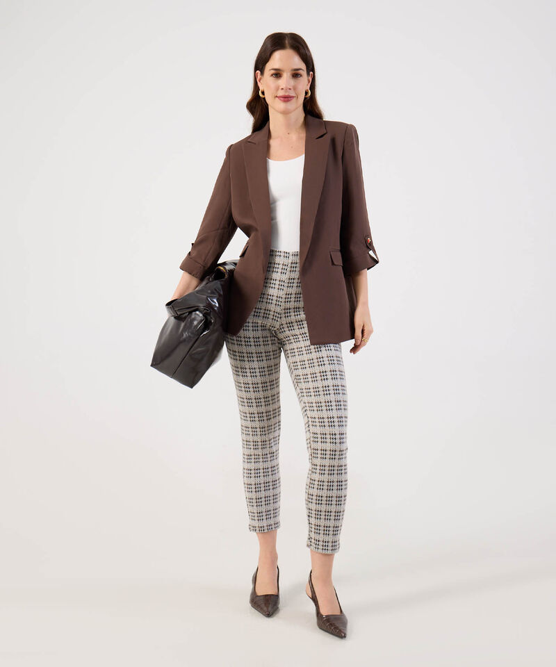 Amiseta De Cuello Amplio Y Manga 3/4 Para Mujer