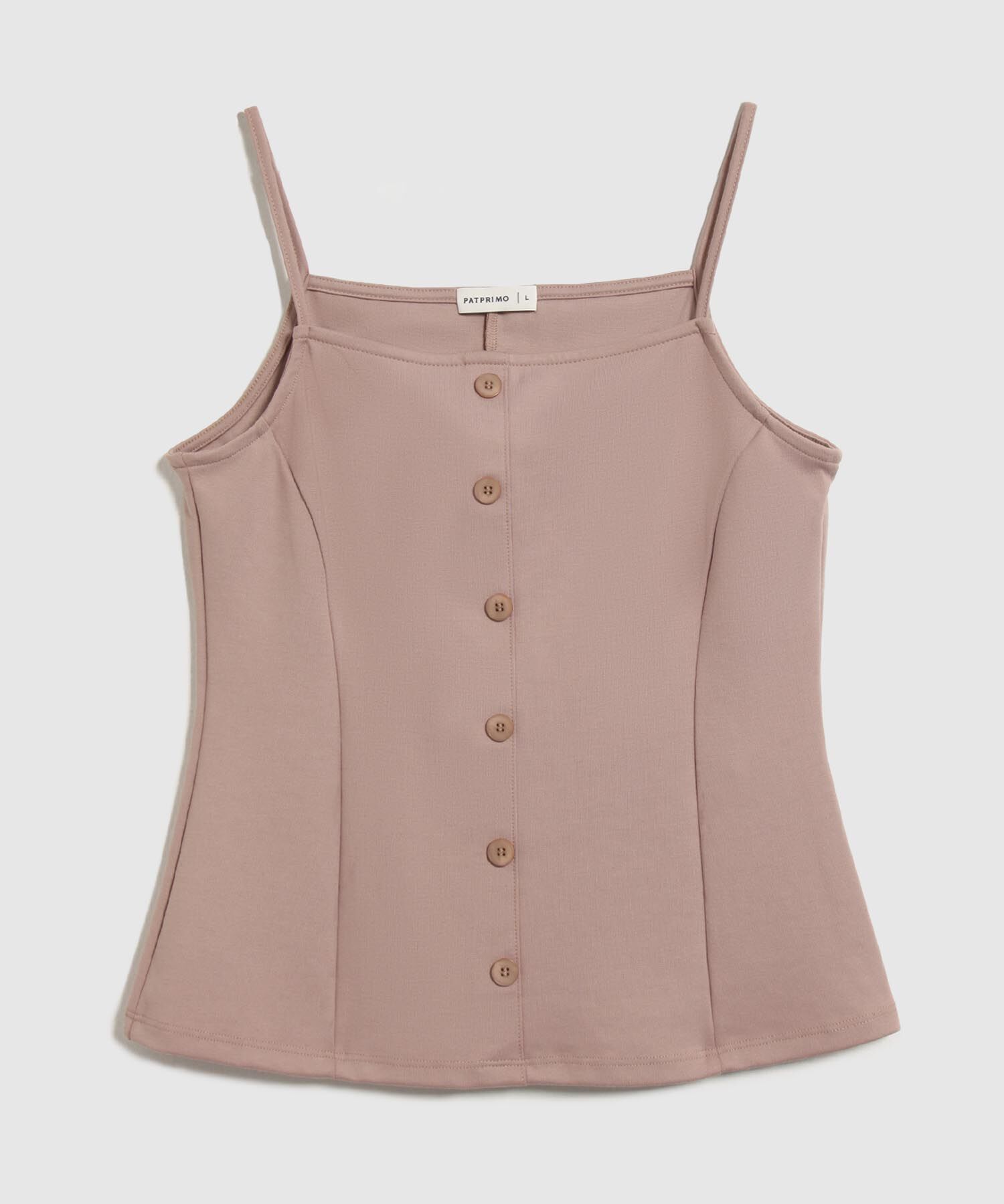 Camiseta Unicolor Con Abotonadura 