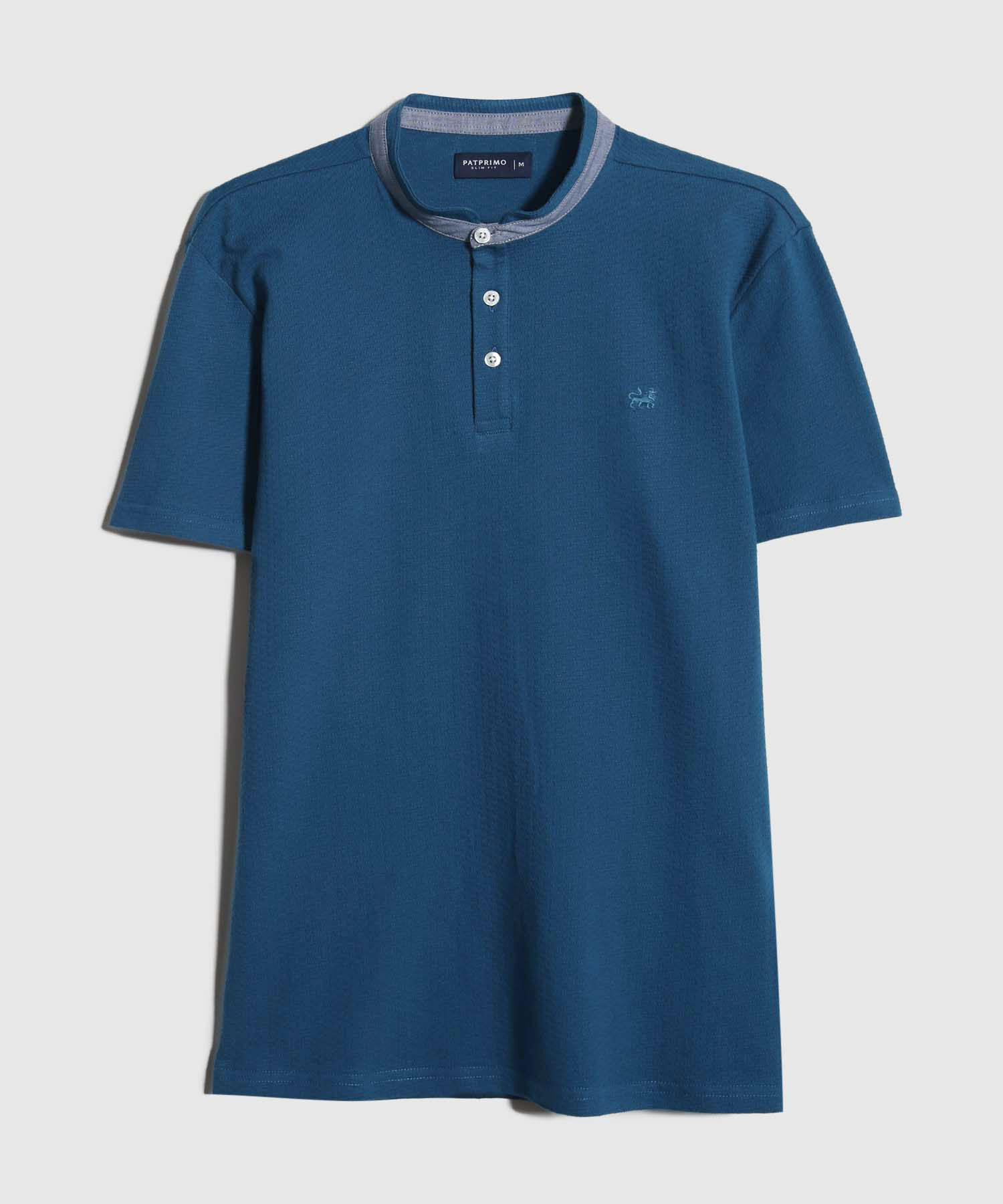 Polo Cuello Mao Unicolor Sin Bolsillo