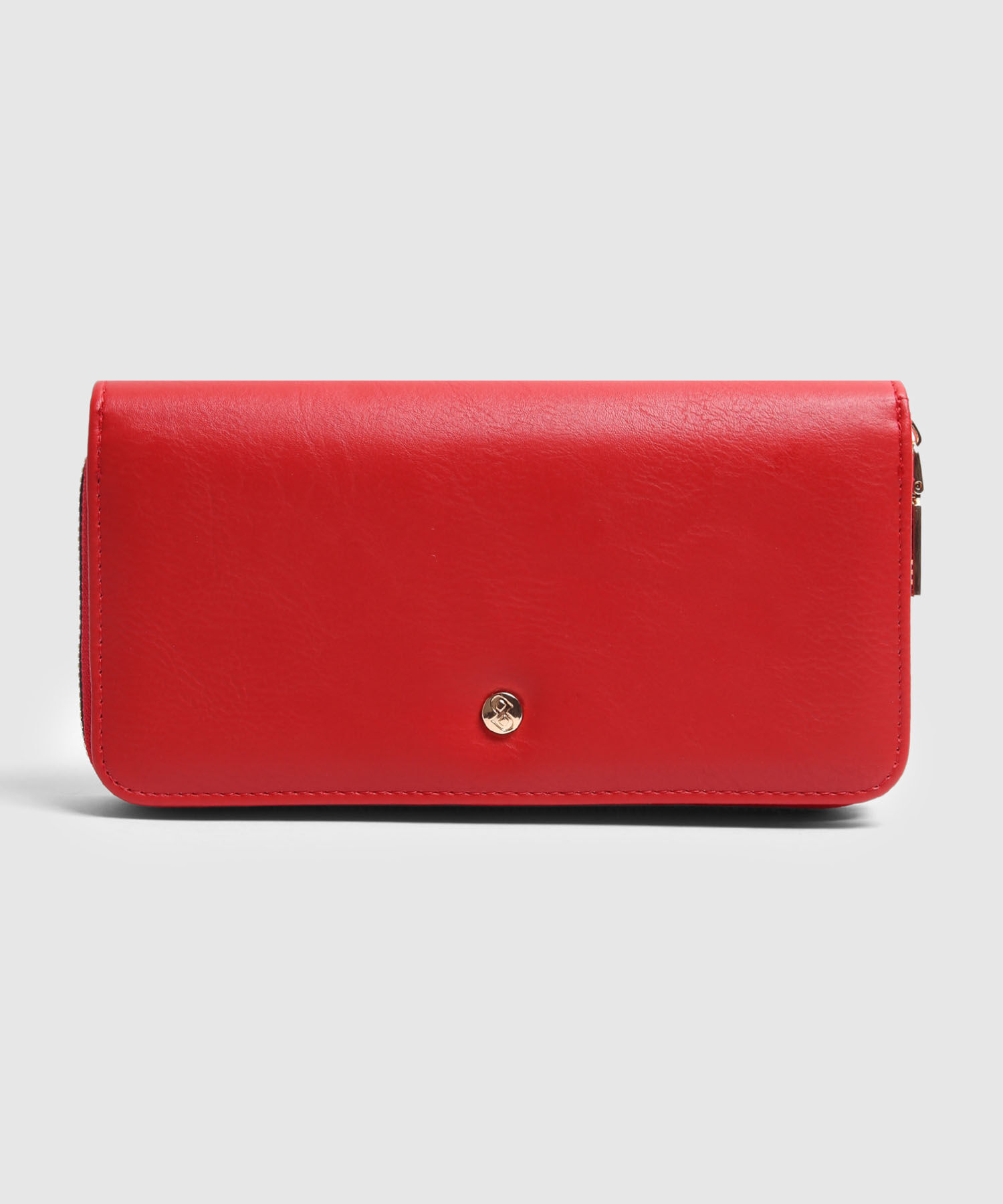 Billetera Con Cierre Y Broche Metálico