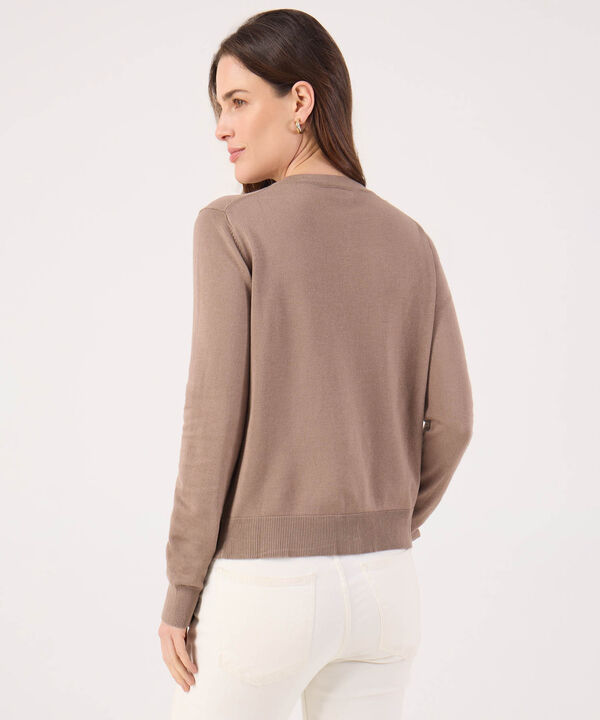 Saco Tipo Cardigan Unicolor 