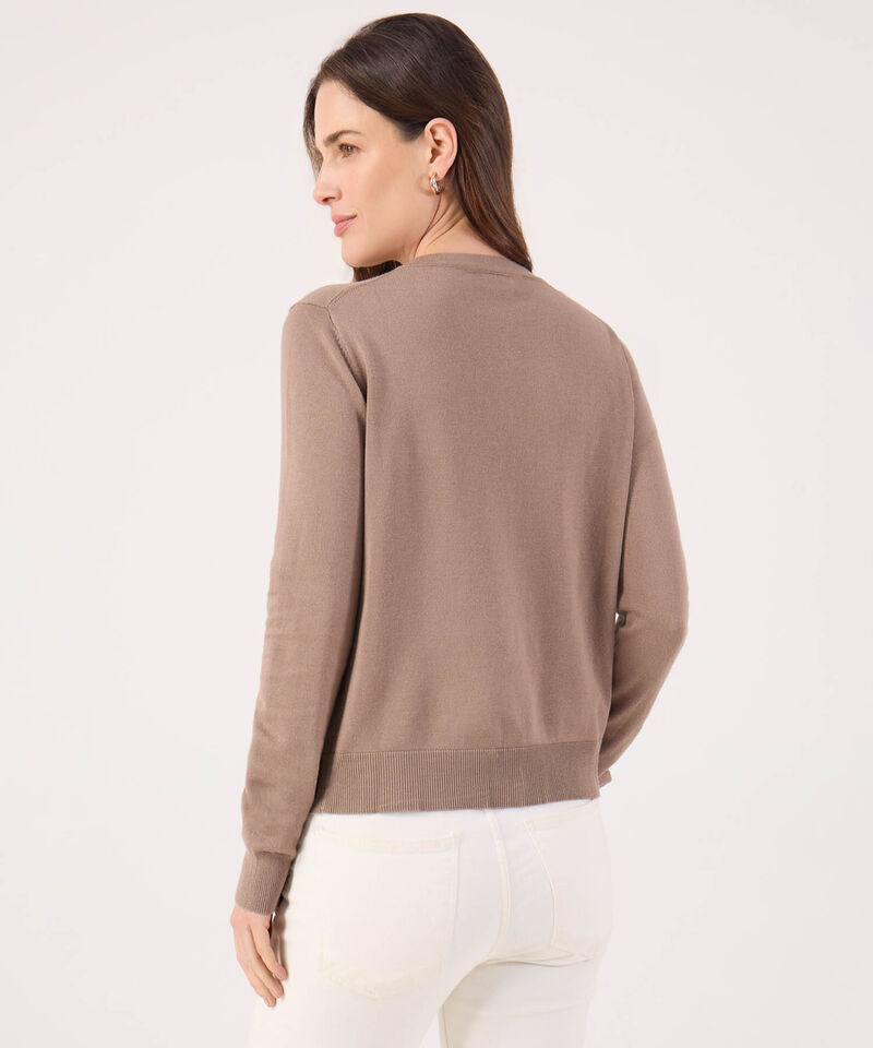 Saco Tipo Cardigan Unicolor 