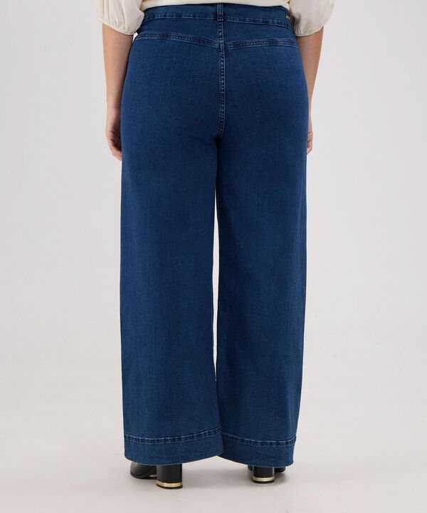 Jean Wide Leg Tono Azul Medio