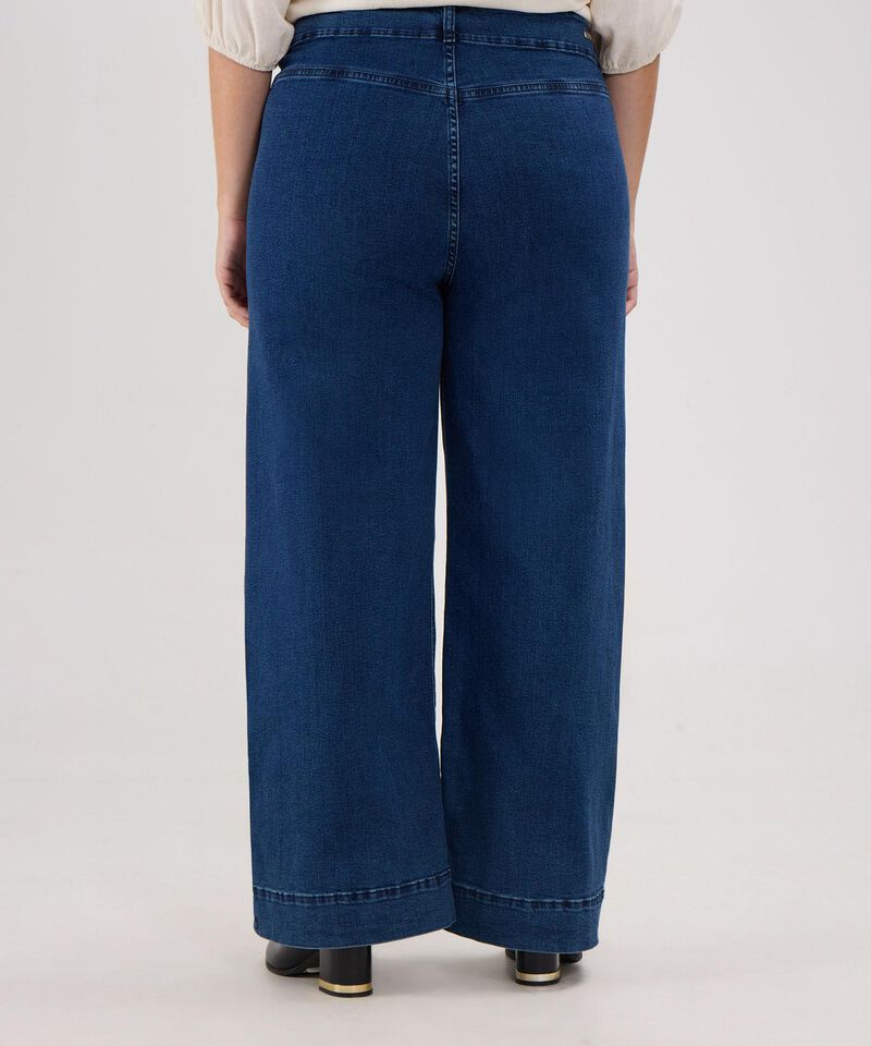 Jean Wide Leg Tono Azul Medio