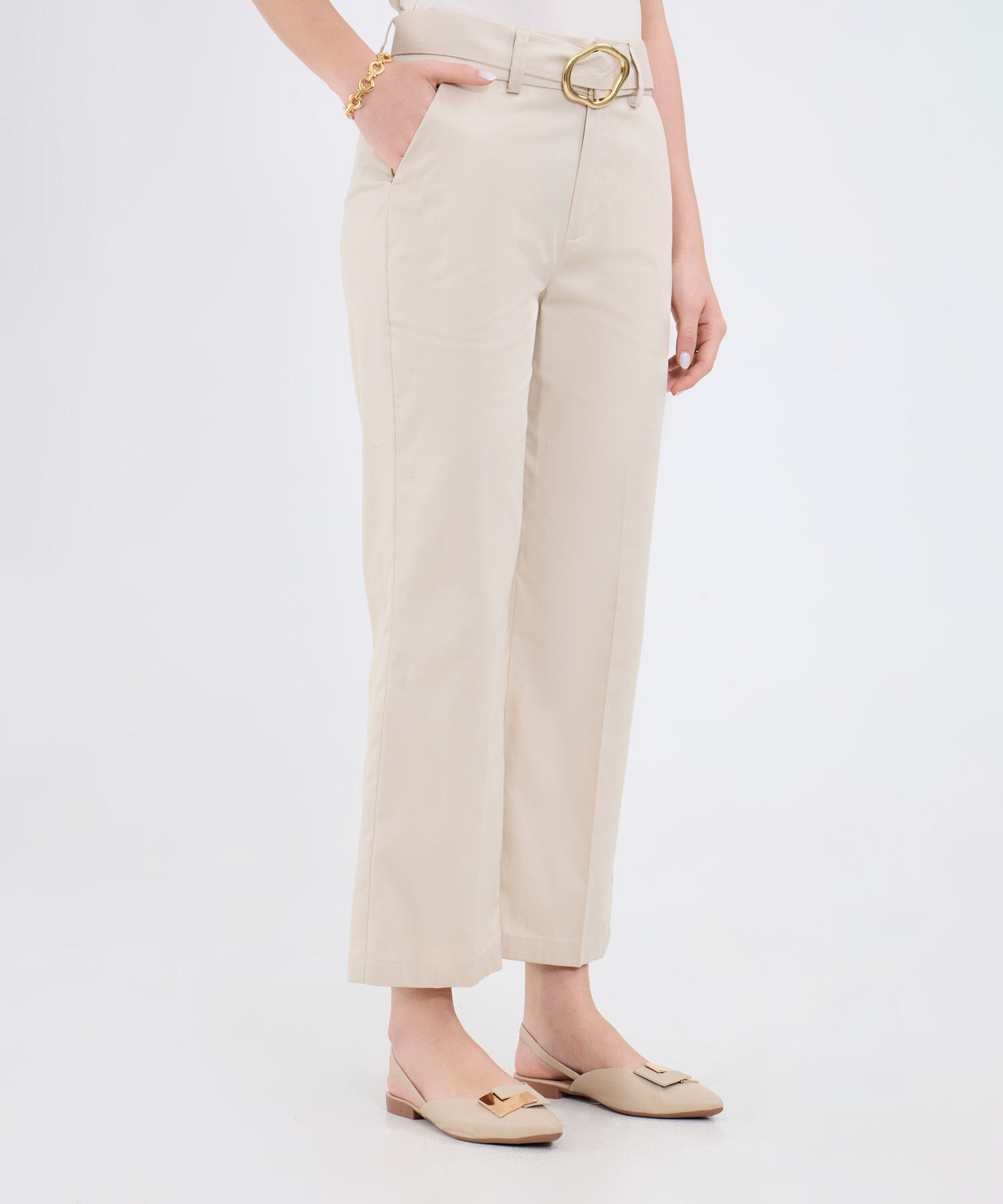 Pantalón Con Cinturon Incluido