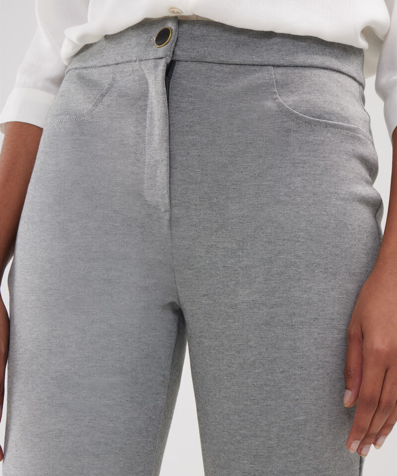 Leggins Unicolor Con Cierre Botón