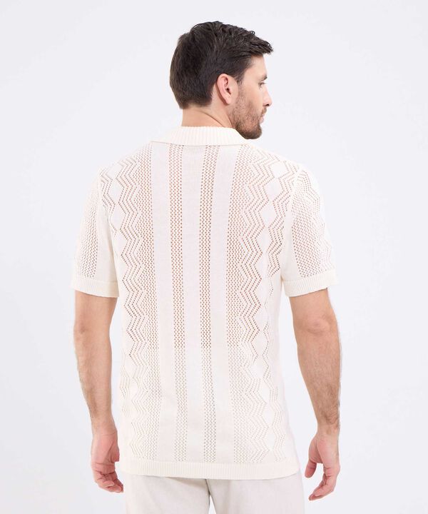Polo Tejida Sin Botones Para Hombre