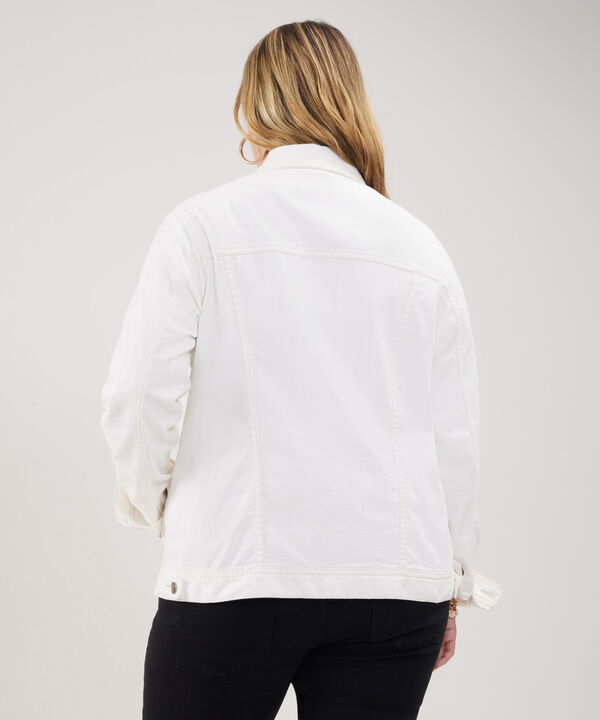 Chaqueta Clásica Tono Off Whitte