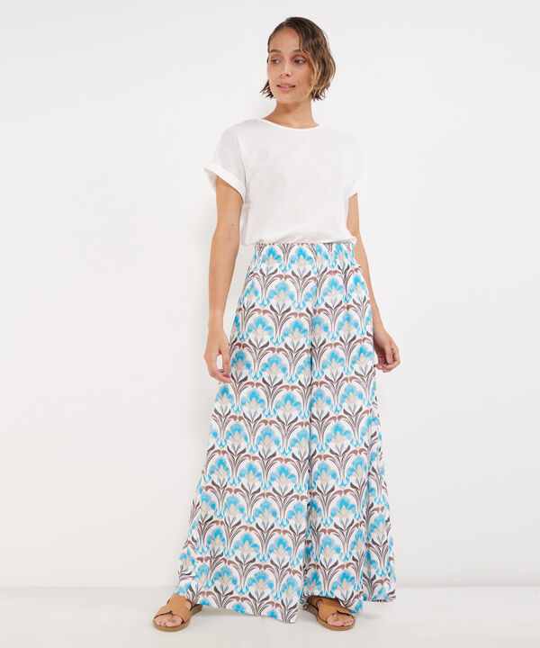 Pantalón Fluido Estampado image number null