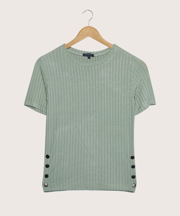 Camiseta Unicolor Manga Corta