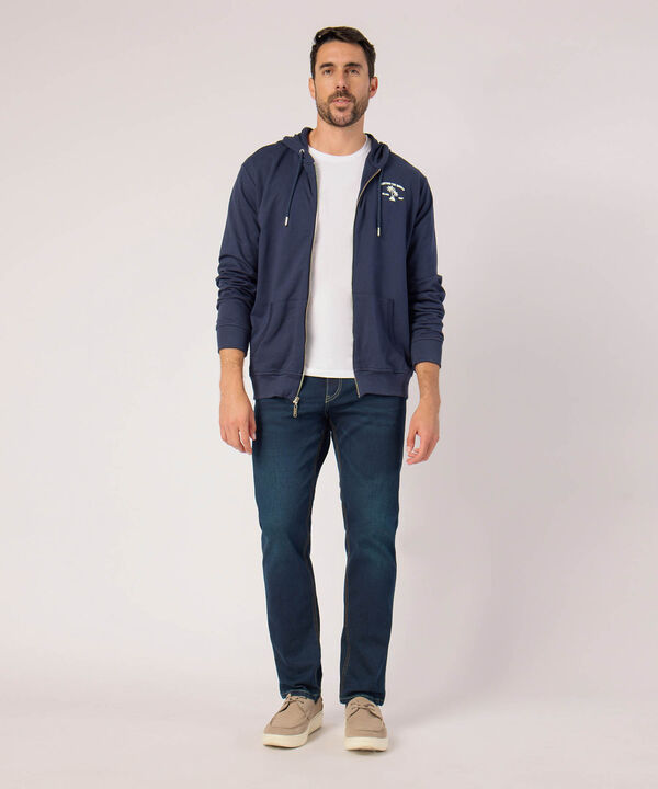 Buzo Unicolor Con Bordado En Costado  image number null