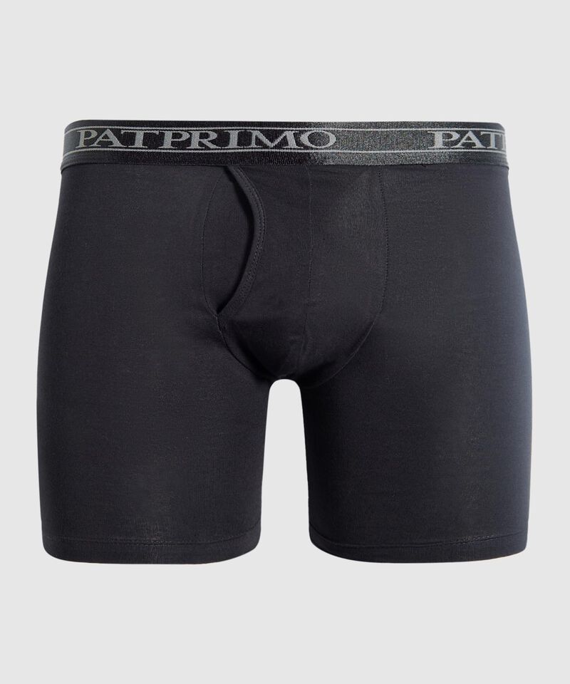 Boxer Para Hombre Con Bragueta Funcional En Lycra-Algodón
