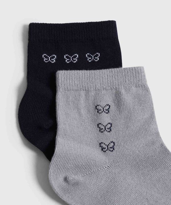 Set X2 De Medias Bordadas Comfort Para Mujer