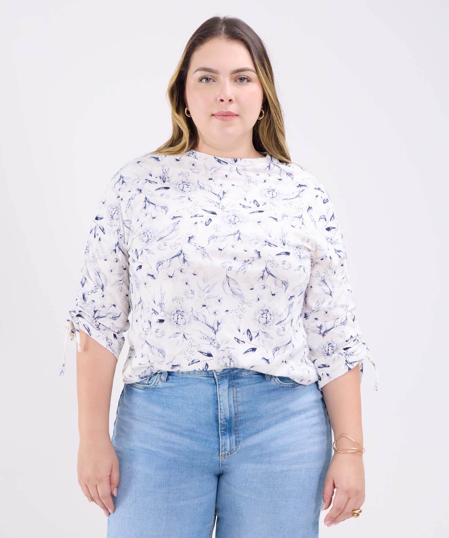 Camiseta Manga ¾ Estampada