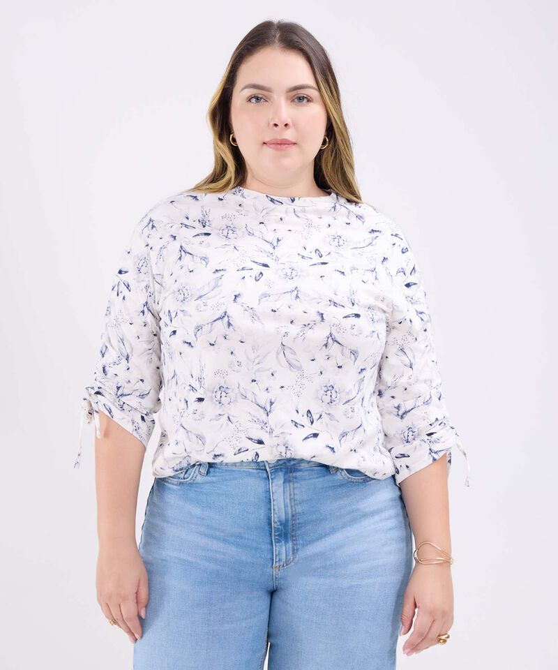 Camiseta Manga ¾ Estampada