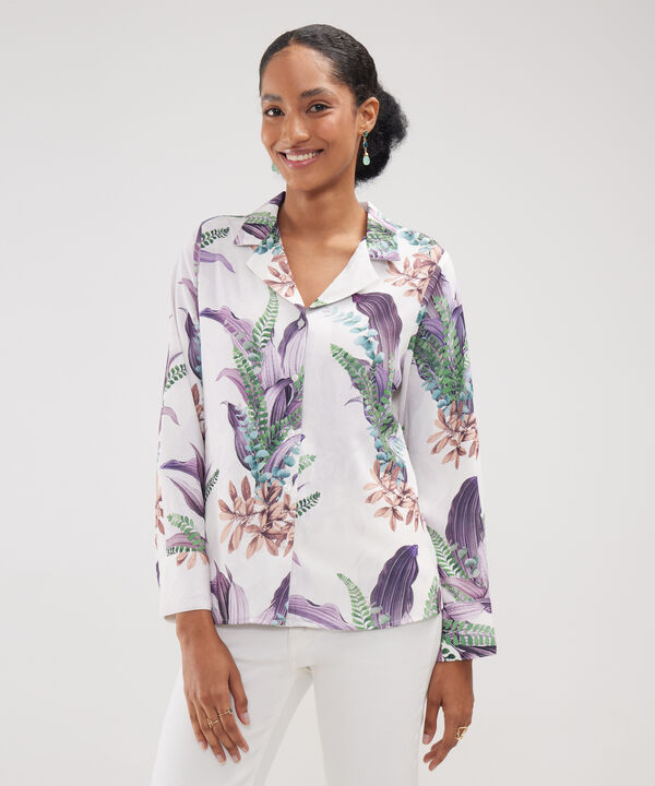 Camisa Estampada Manga Larga image number null
