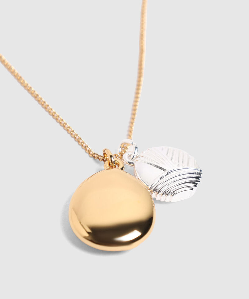 Collar De Doble Dije Org&aacute;nico Para Mujer