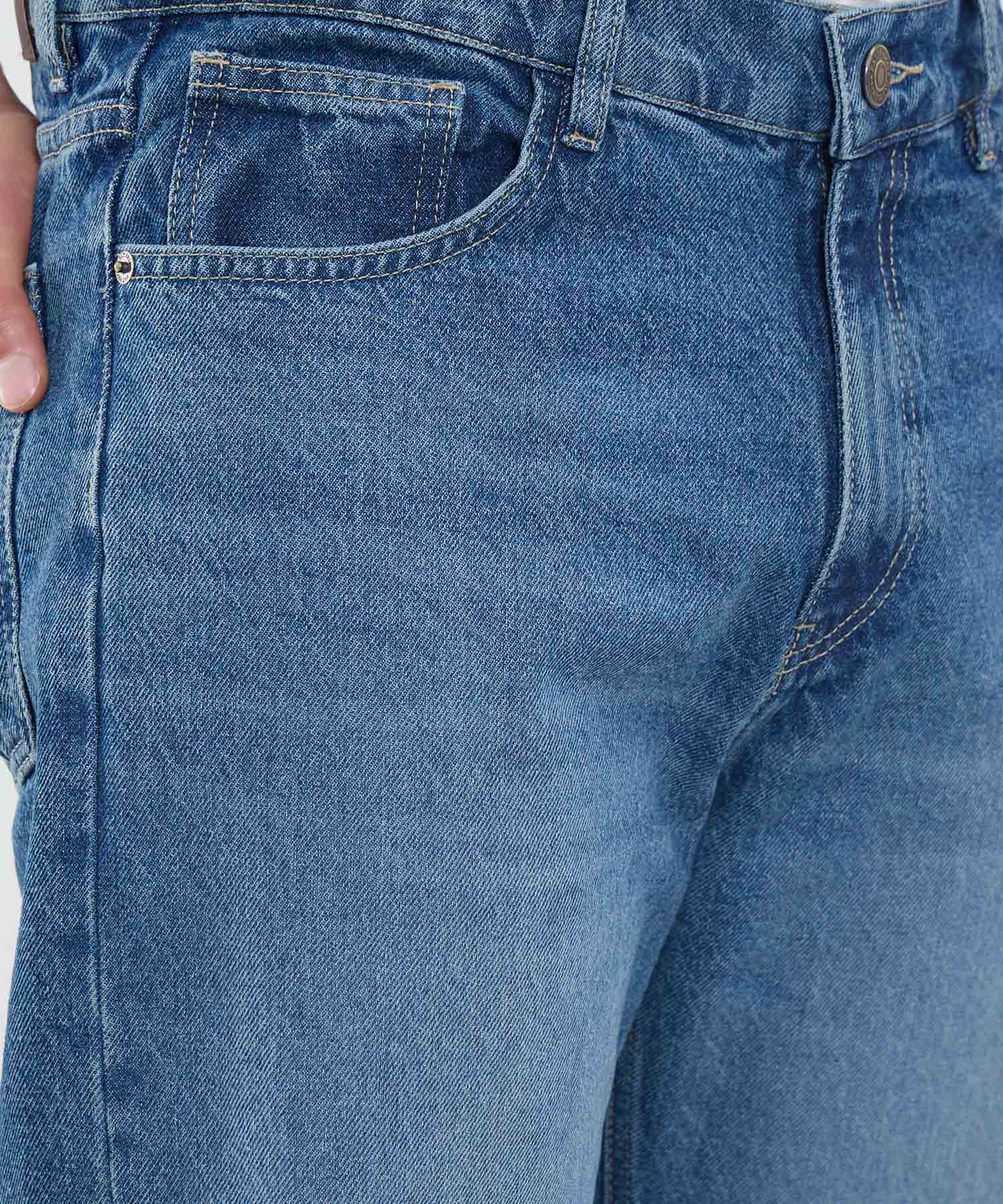 Jeans Relax Fit Tono Azul Medio