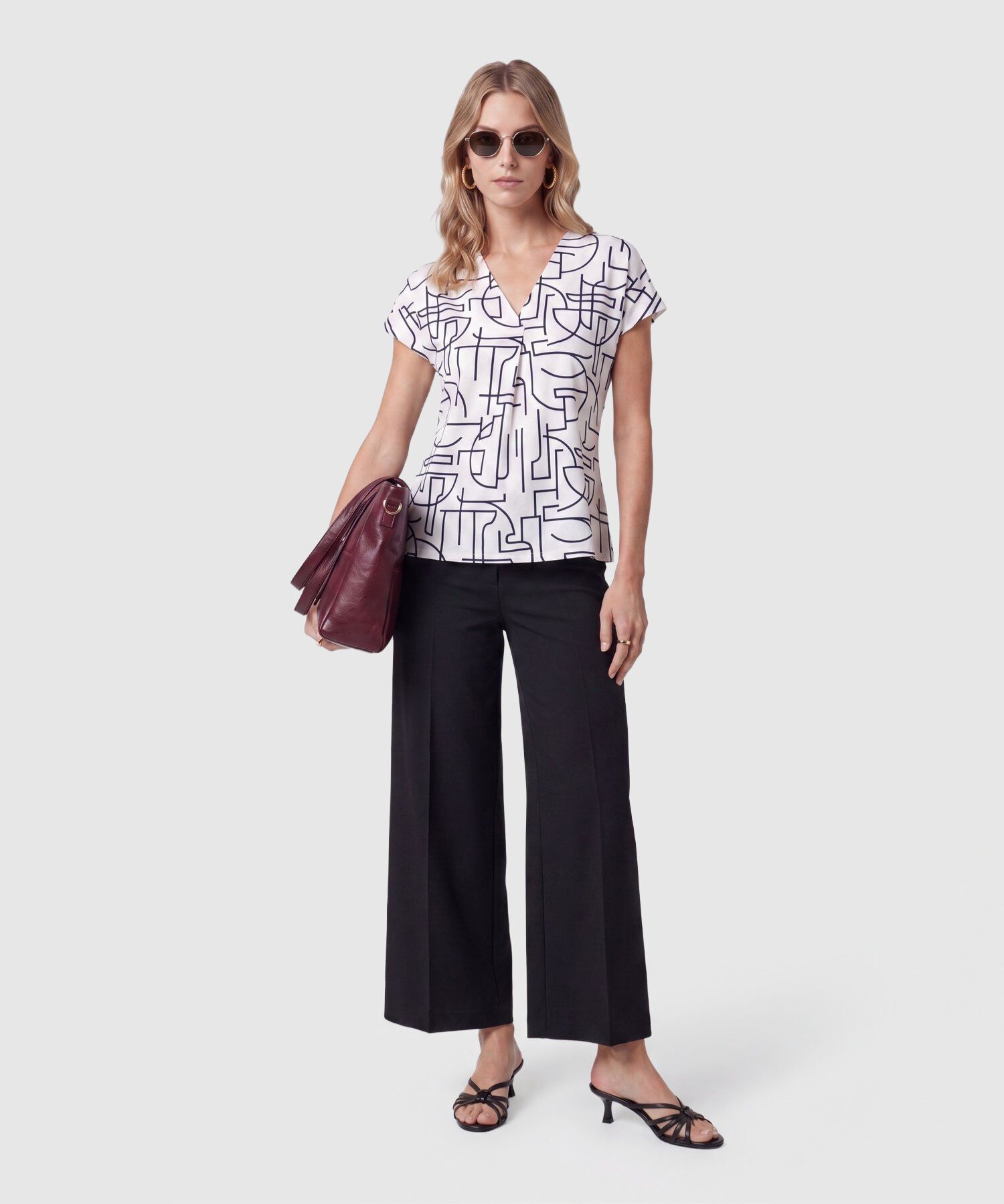 Pantal&oacute;n Culotte De Tiro Alto Mujer