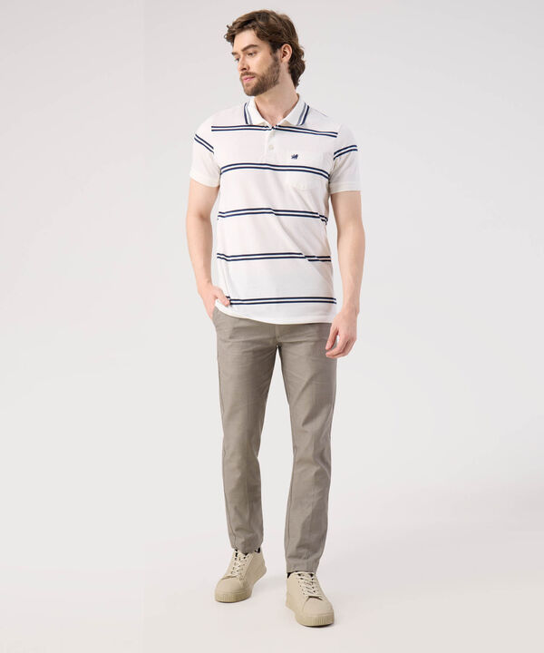 Polo A Rayas Con Bolsillo 