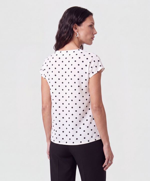 Camiseta Cuello En V Para Mujer