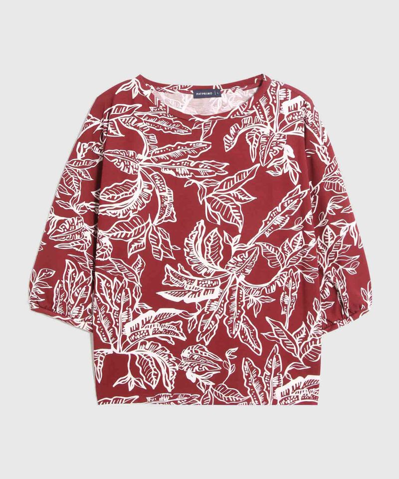 Camiseta Estampada Manga 3/4 