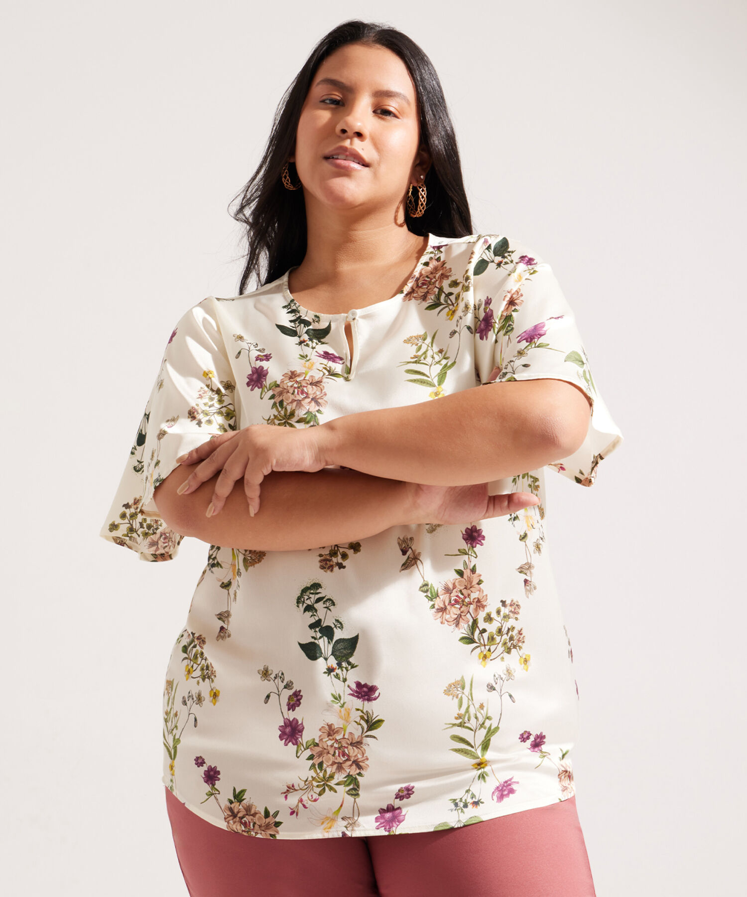 Blusa Manga Corta con Estampado Compra ahora Patprimo