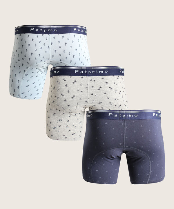 Boxer Pack X3 Medio Algodón Estampado Miniprint