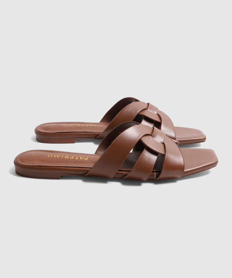 Sandalias Planas Trenzadas Para Mujer
