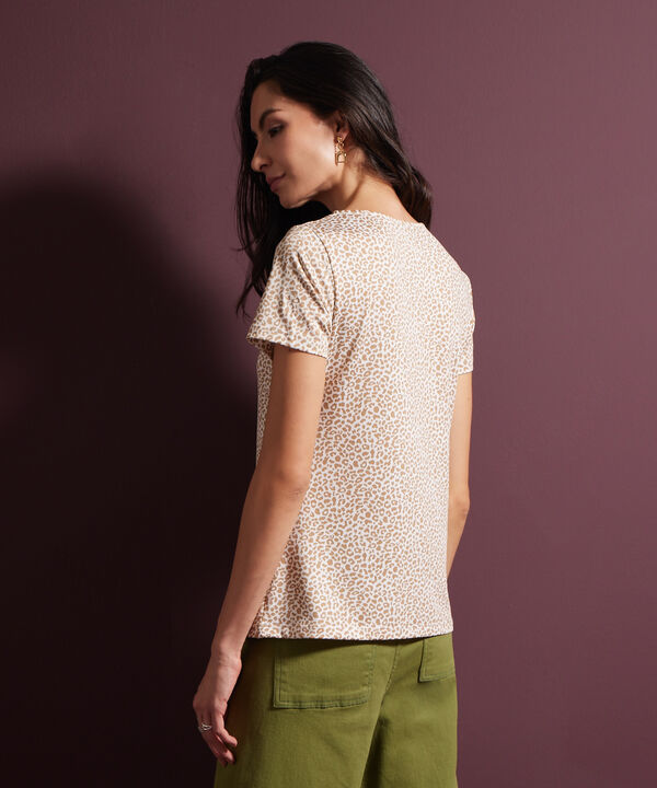 Camiseta Manga Corta Cuello Redondo Estampada image number null