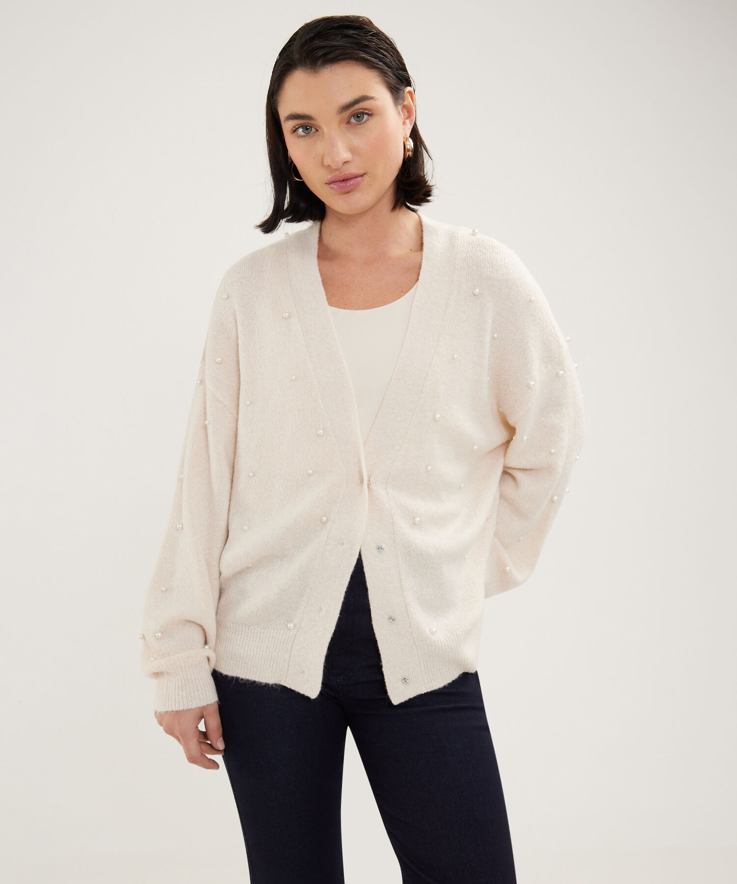 Saco Manga Larga Tipo Cardigan Con Lurex Compra Online Patprimo