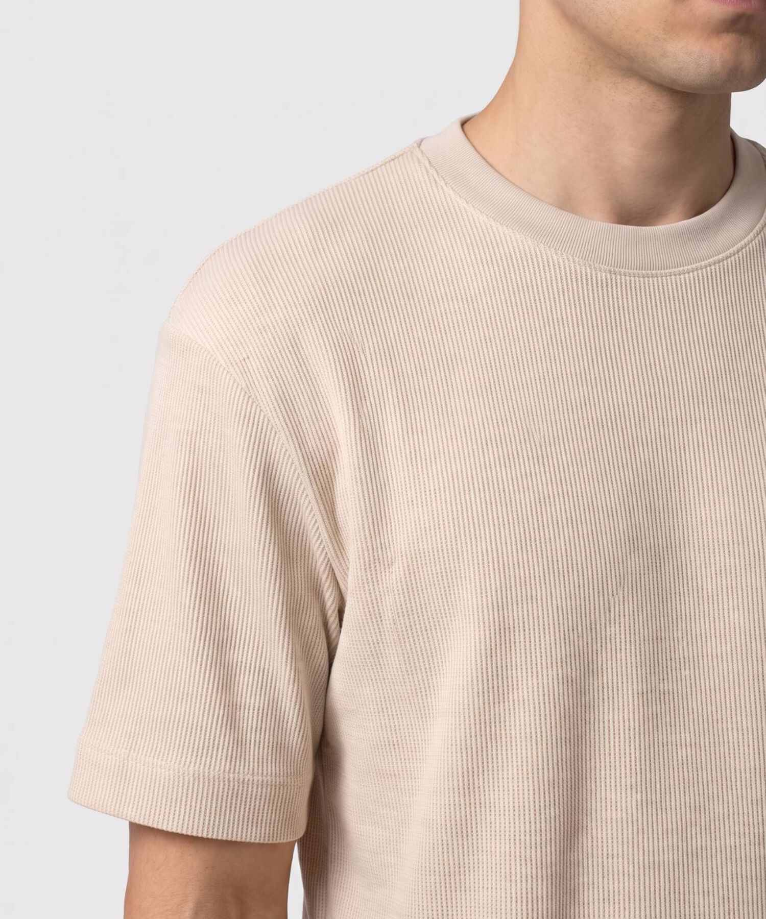 Camiseta Texturizada Manga Corta Para Hombre