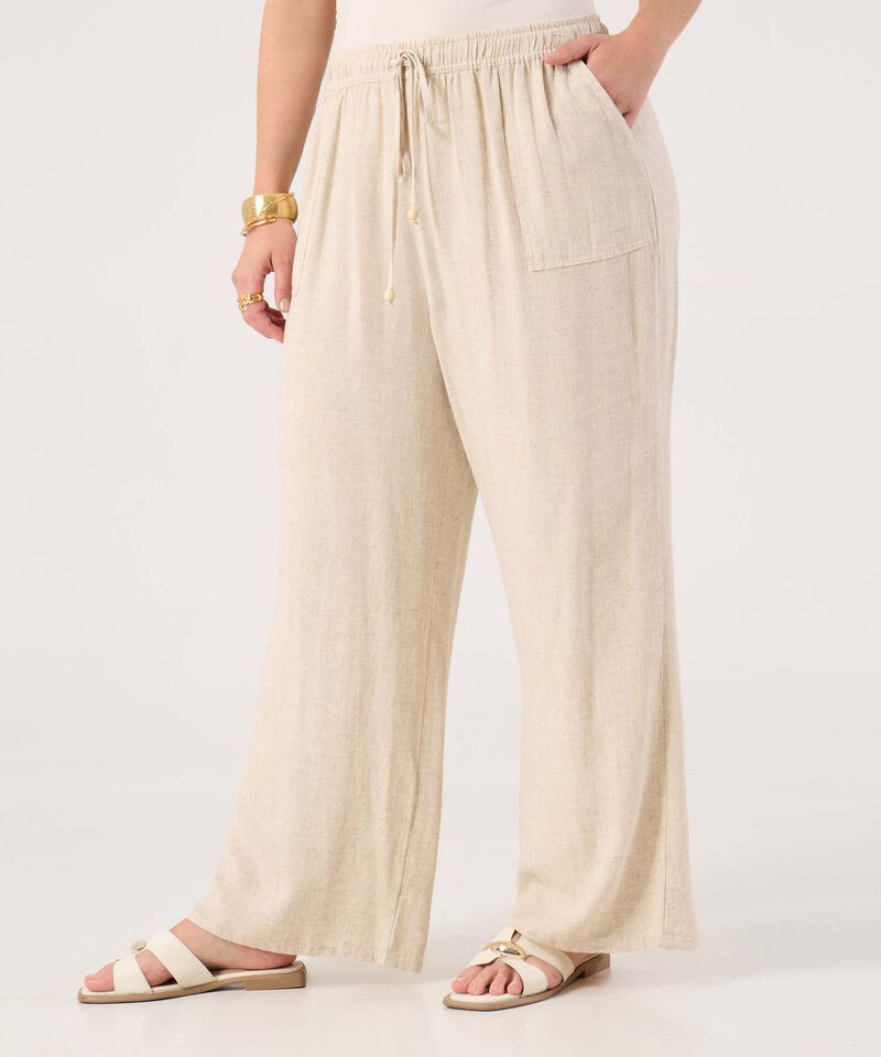 Pantalon Con Elastico En Pretina Para Mujer