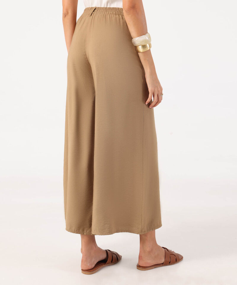 Pantal&oacute;n Fluido De Tiro Alto Para Mujer