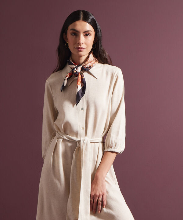 Vestido Camisero Manga 3/4