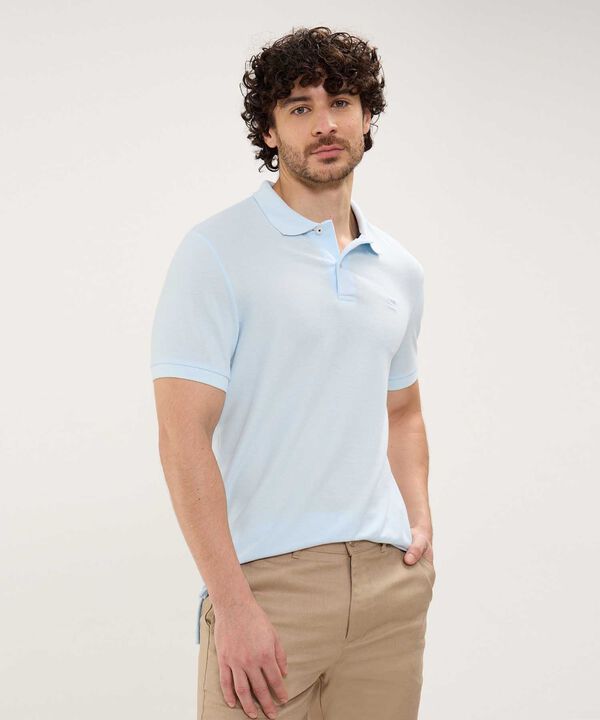 Polo Tejido Unicolor Cuello Y Puños Tejidos,Sin Bolsillo Con Hiladillo. image number null