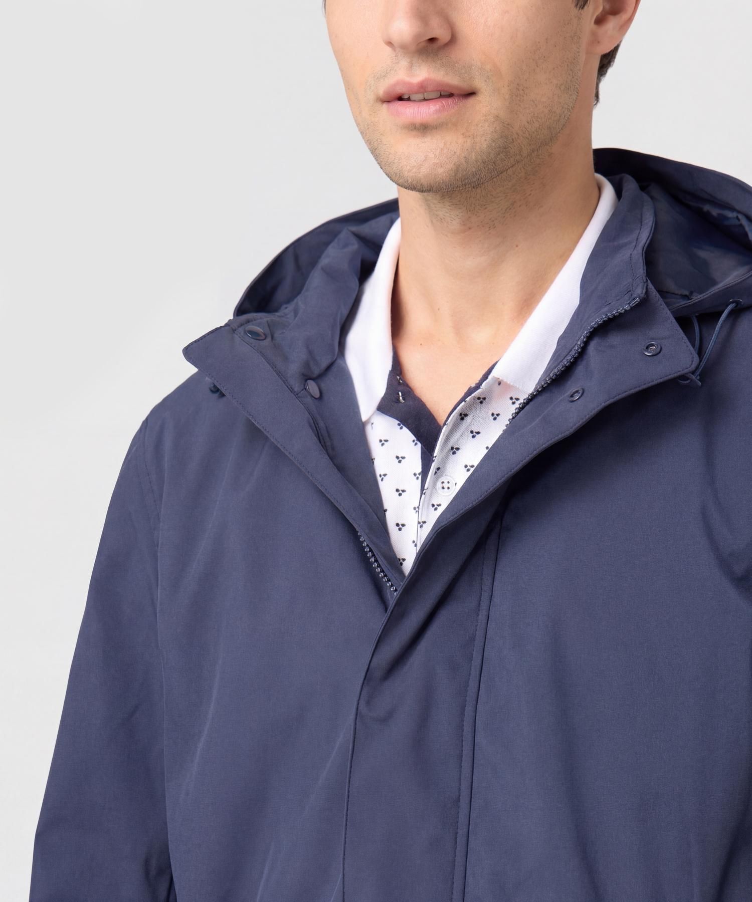 Chaqueta Tipo Parka Con Capucha Para Hombre