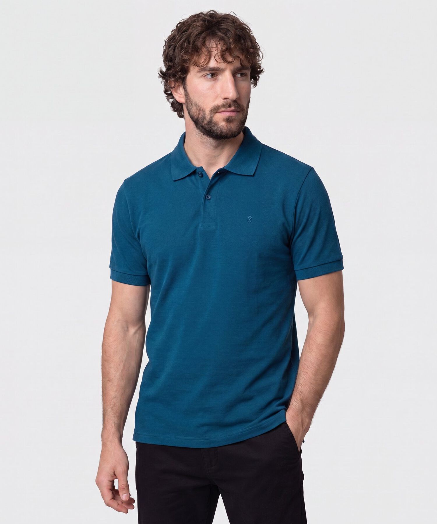 Polo Con Bordado Para Hombre