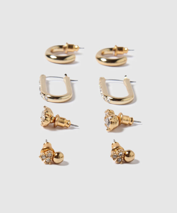 Aretes Set X 4 Pares De Aretes Ref. Kf232-0440 image number null