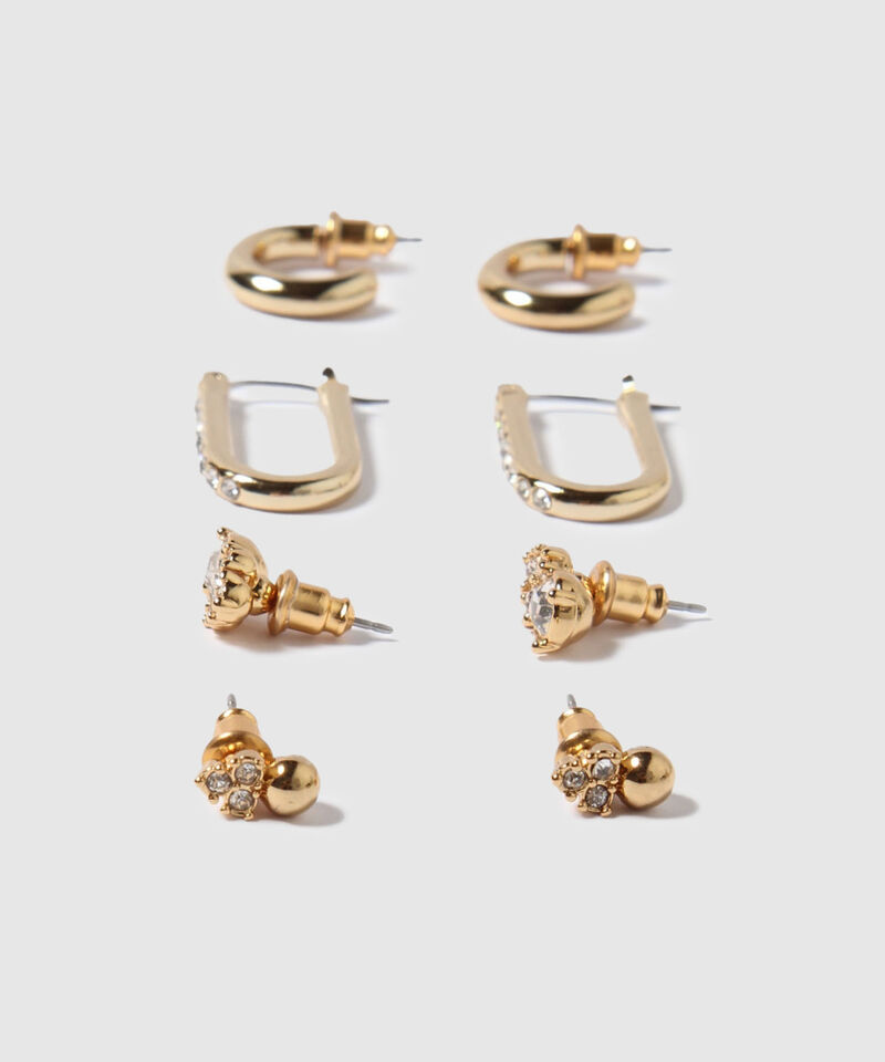 Aretes Set X 4 Pares De Aretes Ref. Kf232-0440
