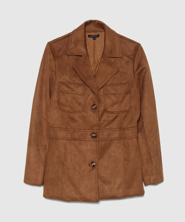Chaqueta Con Botones Y Solapa