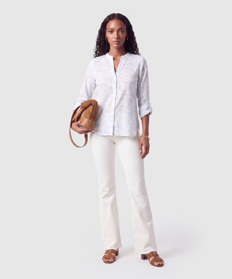 Blusa Manga Ajustable Para Mujer