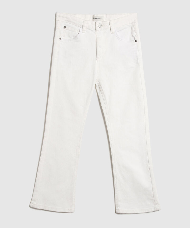 Jeans Cropped Flare Off White 