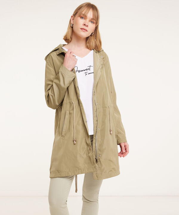 Chaqueta Parka Unicolor