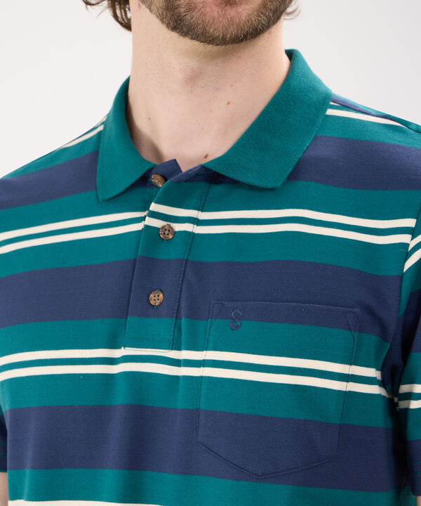 Polo Listador Cuello Tejido image number null