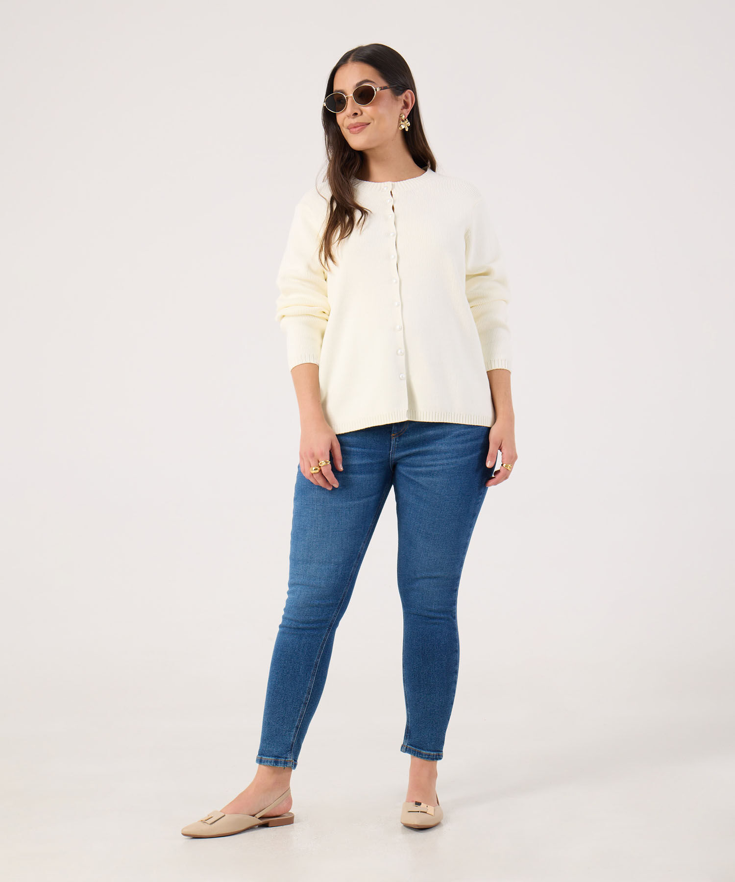 Jeans Skinny Tono Medio