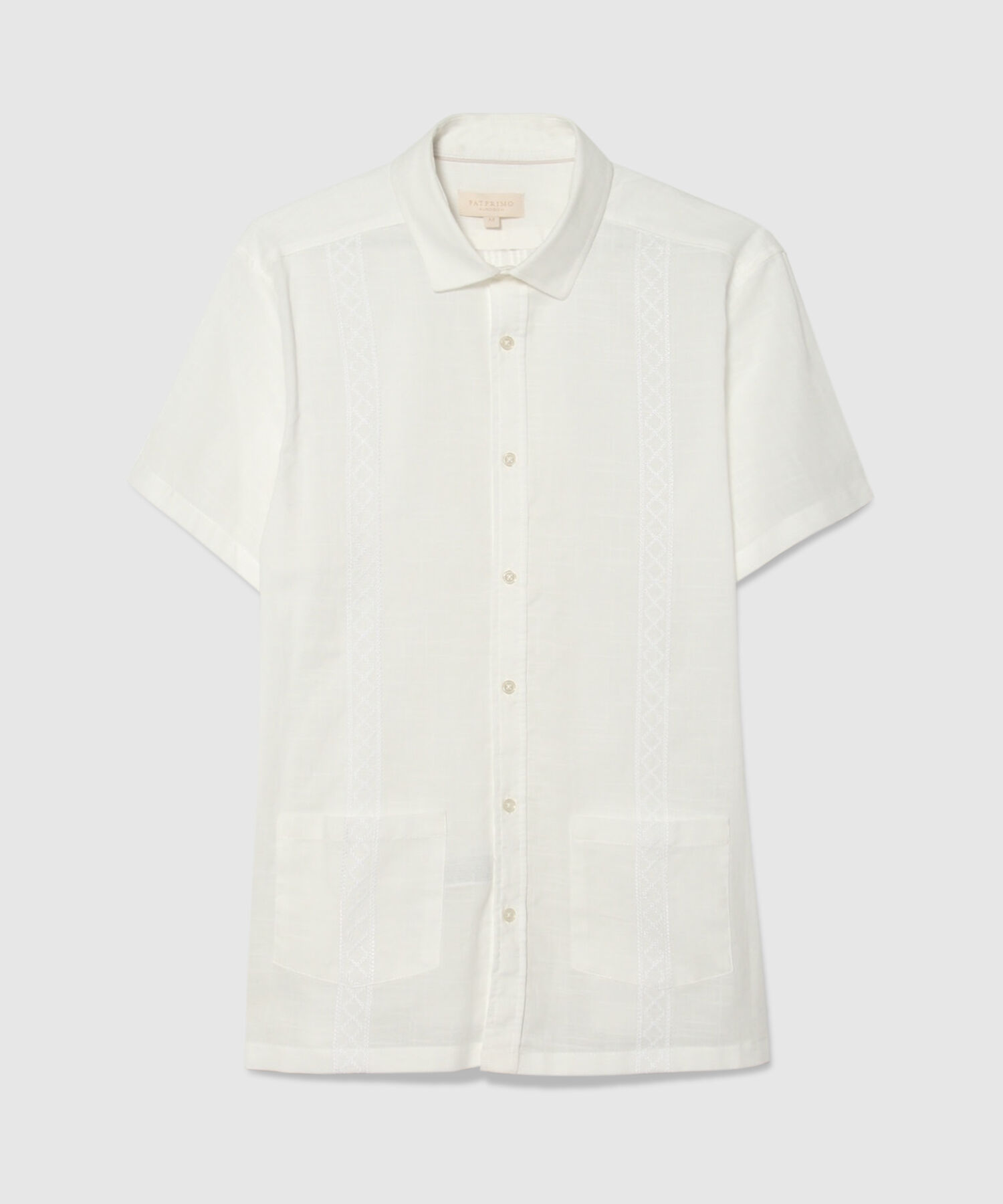 Camisa Guayabera Cuello Camisero Bon Bolsillo